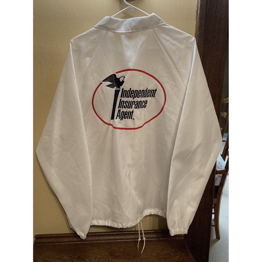 Vintage AUBURN SPORTSWEAR Windbreaker Jacket Men'sXL Independent Insurance Agent - Picture 6 of 6